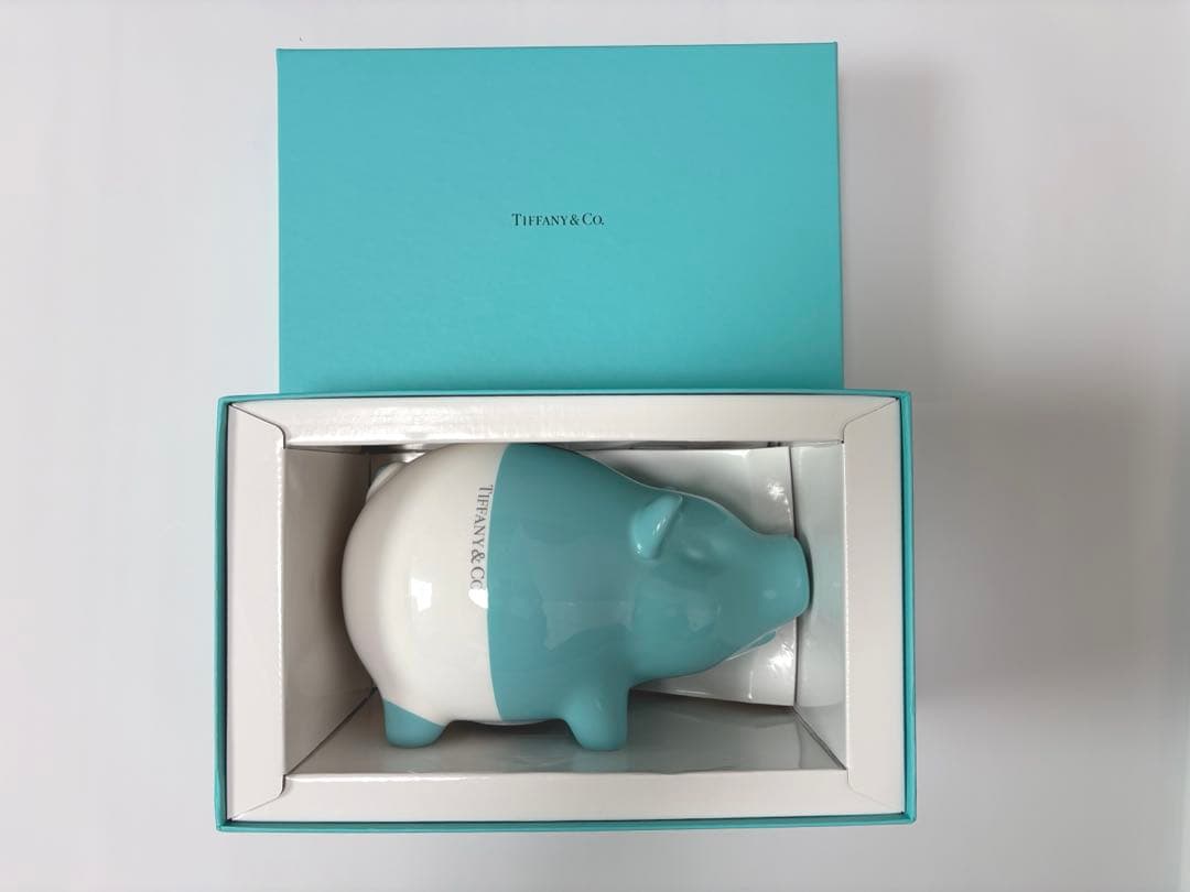 【廃番2019年】Tiffany & Co. 豚の貯金箱 ほぼ未使用 箱付き