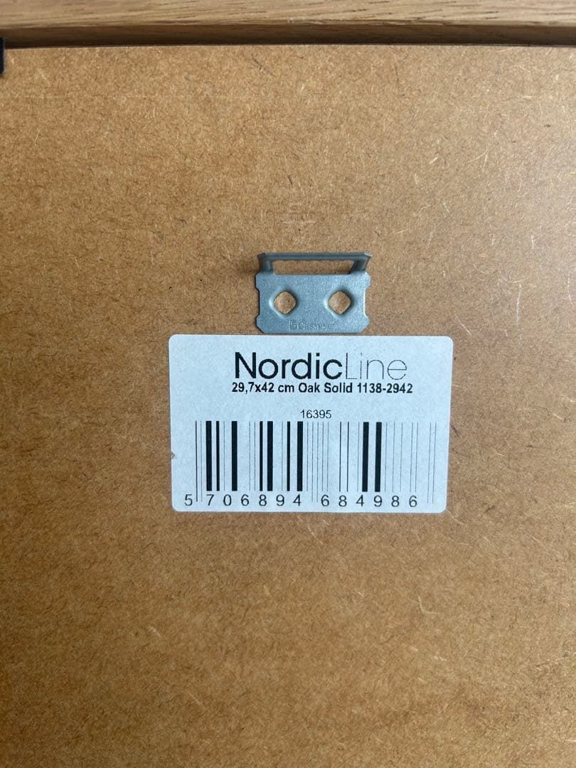 アブラハムセン　A3 ポスター　オークフレーム付き