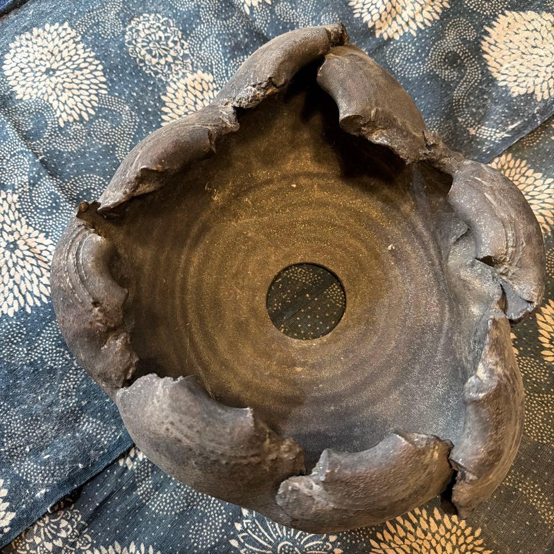 細川政己　植木鉢　異形