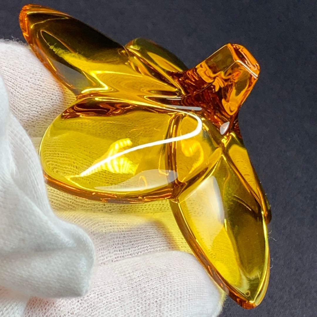 K858⭐︎バカラ クリスタル オーナメント ブルームコレクション オレンジ