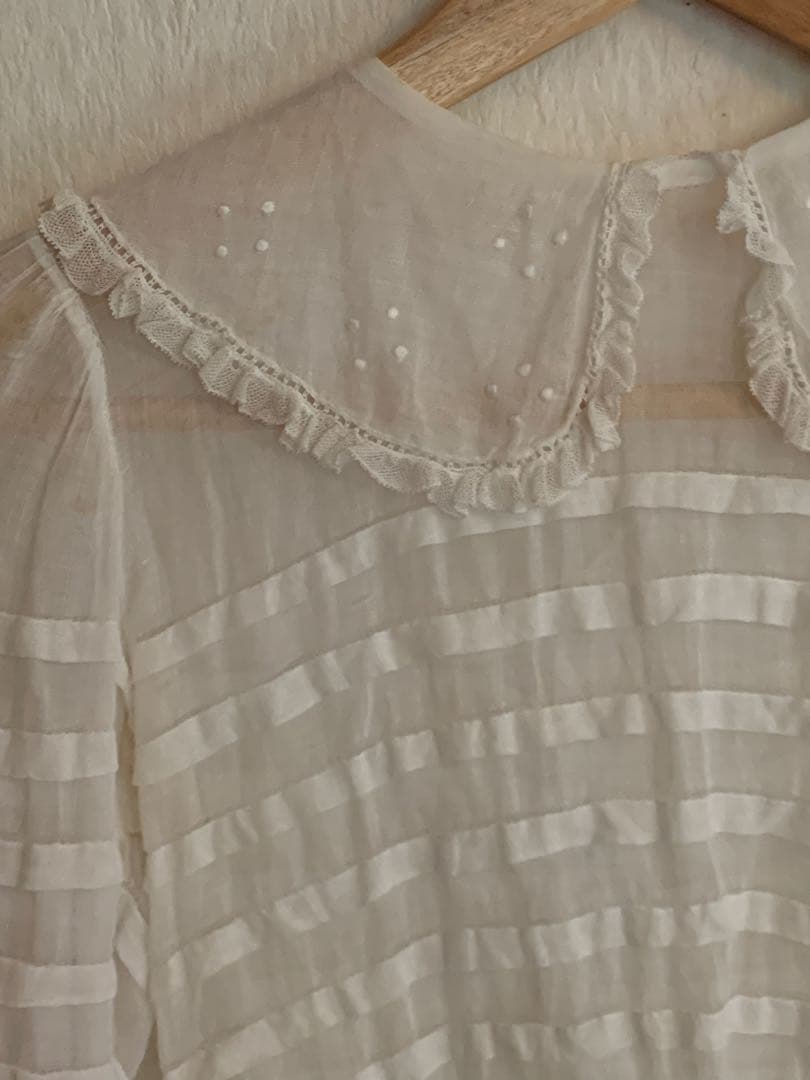 19世紀 france antique フランスアンティーク ブラウス レース