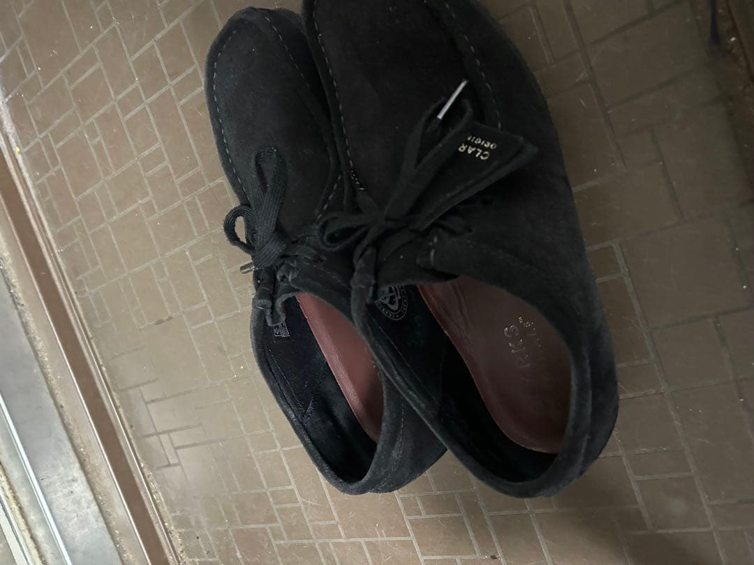 CLARKS ORIGINALS ブラック モカシン　ワラビー