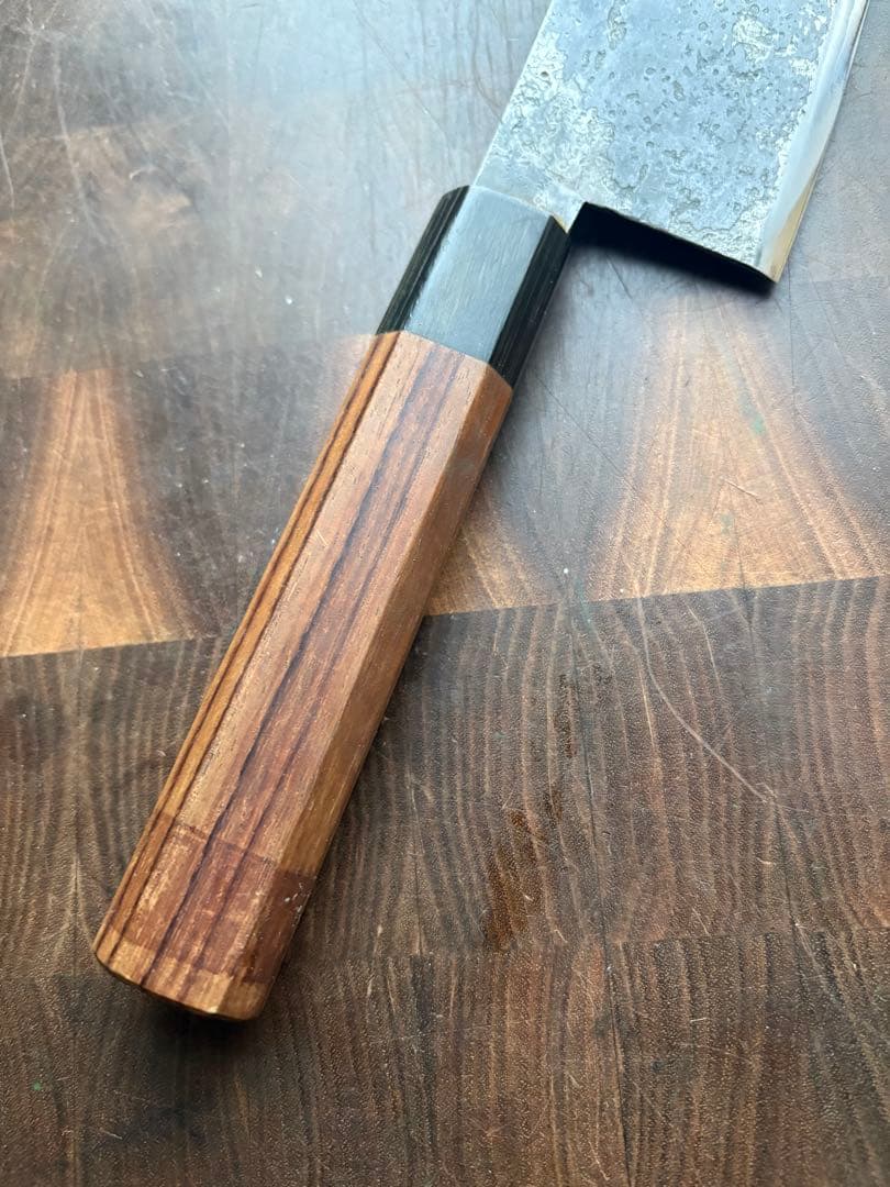 備中打刃物　武田刃物　AS 新見　松水　牛刀　180mm 包丁　青紙スーパー