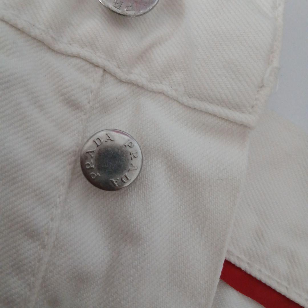 PRADA ホワイト ストレートデニム