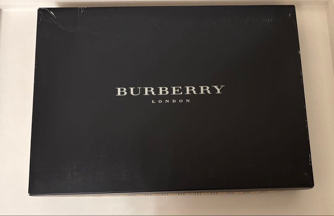 BURBERRY ウール100% チェックブランケット 65x120cm