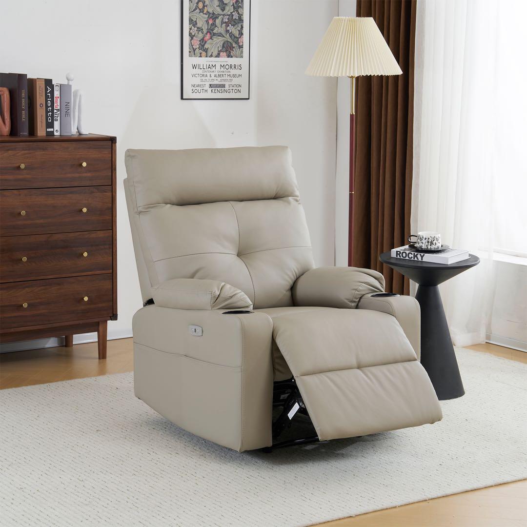 リクライニングソファー 電動 リクライニングソファ 1人掛け USBポート付