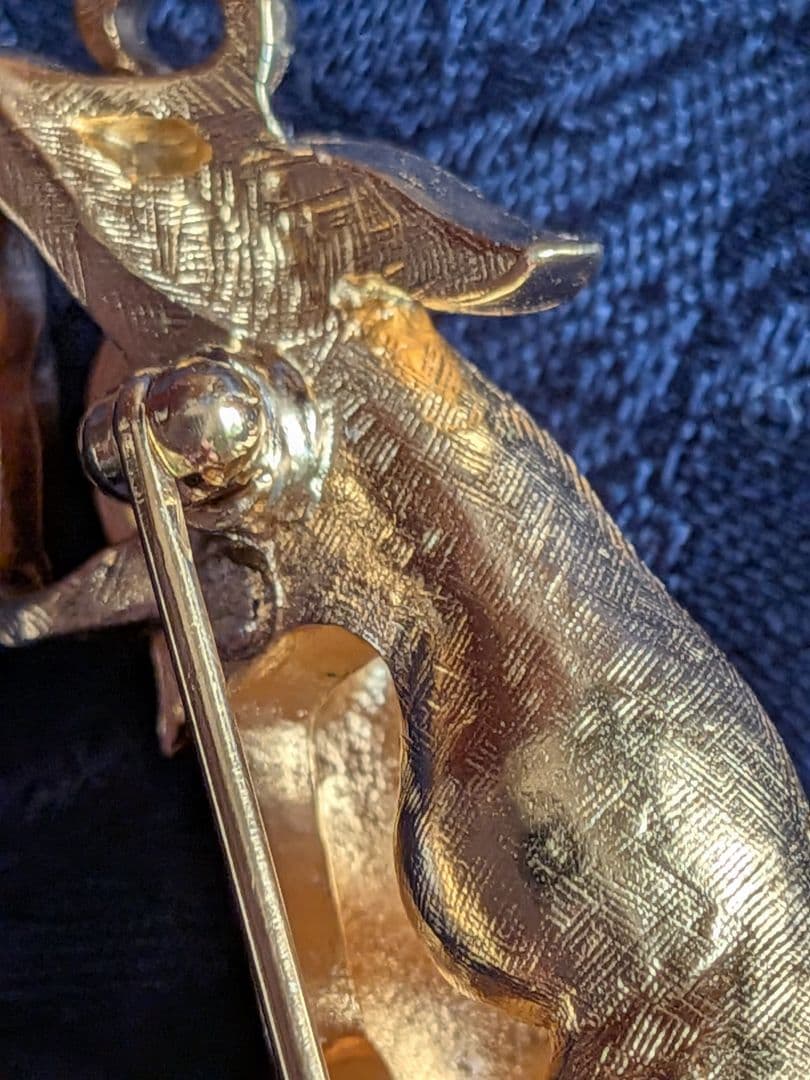 Trifari　トリファリ　ブローチ　えんどう豆　ヴィンテージ　美品