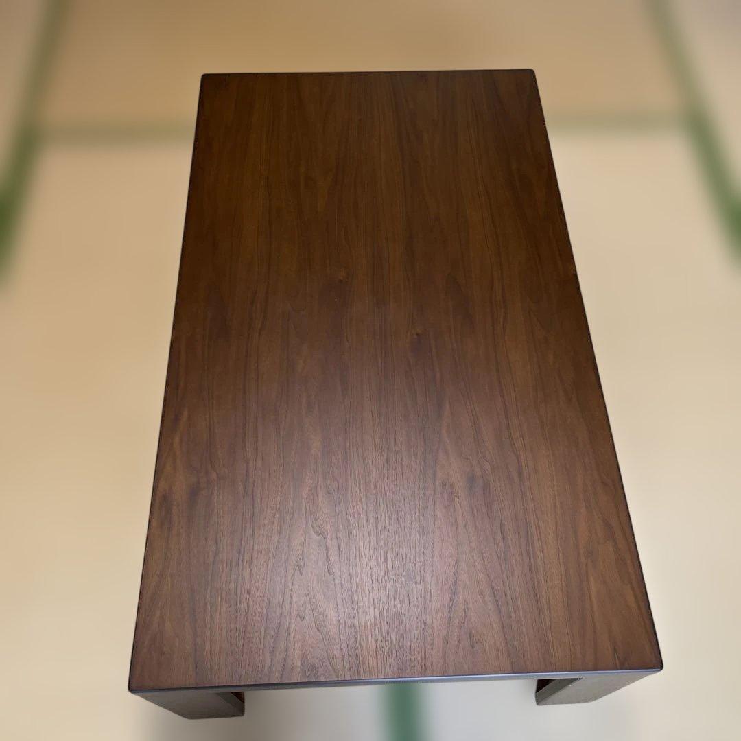 座卓 軽量 折り畳み 天板高さ調節 ウォールナット 幅120cm 日本製