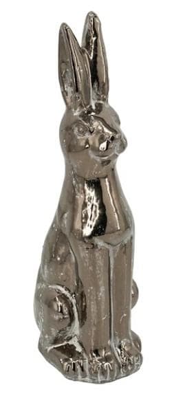 ウサギ 兎 置物 オブジェ シルバー モダン ラグジュアリー 85661RB