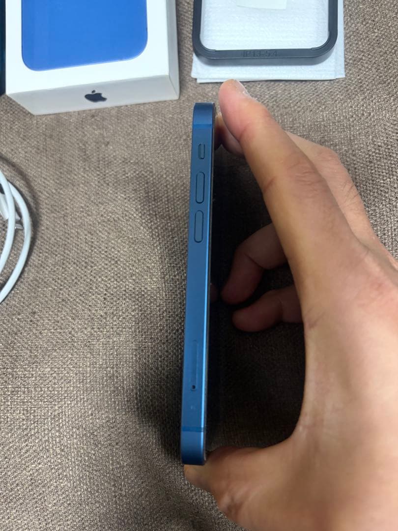 美品　iPhone13mini ブルー 128GB バッテリー92% おまけ付