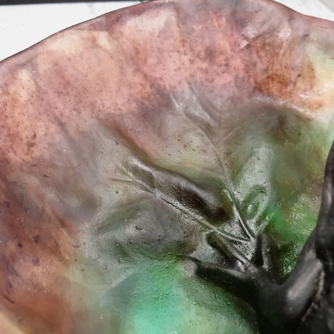 ドーム フランス ナンシー 風水 水晶 置物 クリスタル ガラス カエル 蛙