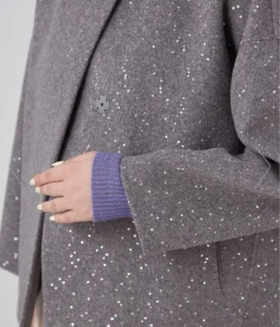 新品未使用♡Ballsey スパンコール リバー ショート コクーンコート