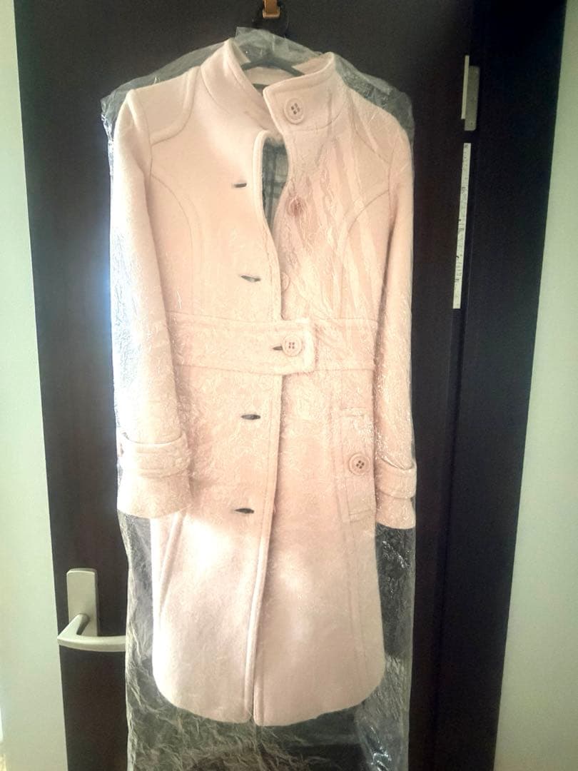 美品☆ バーバリーブルーレーベル ウールコート ピンク