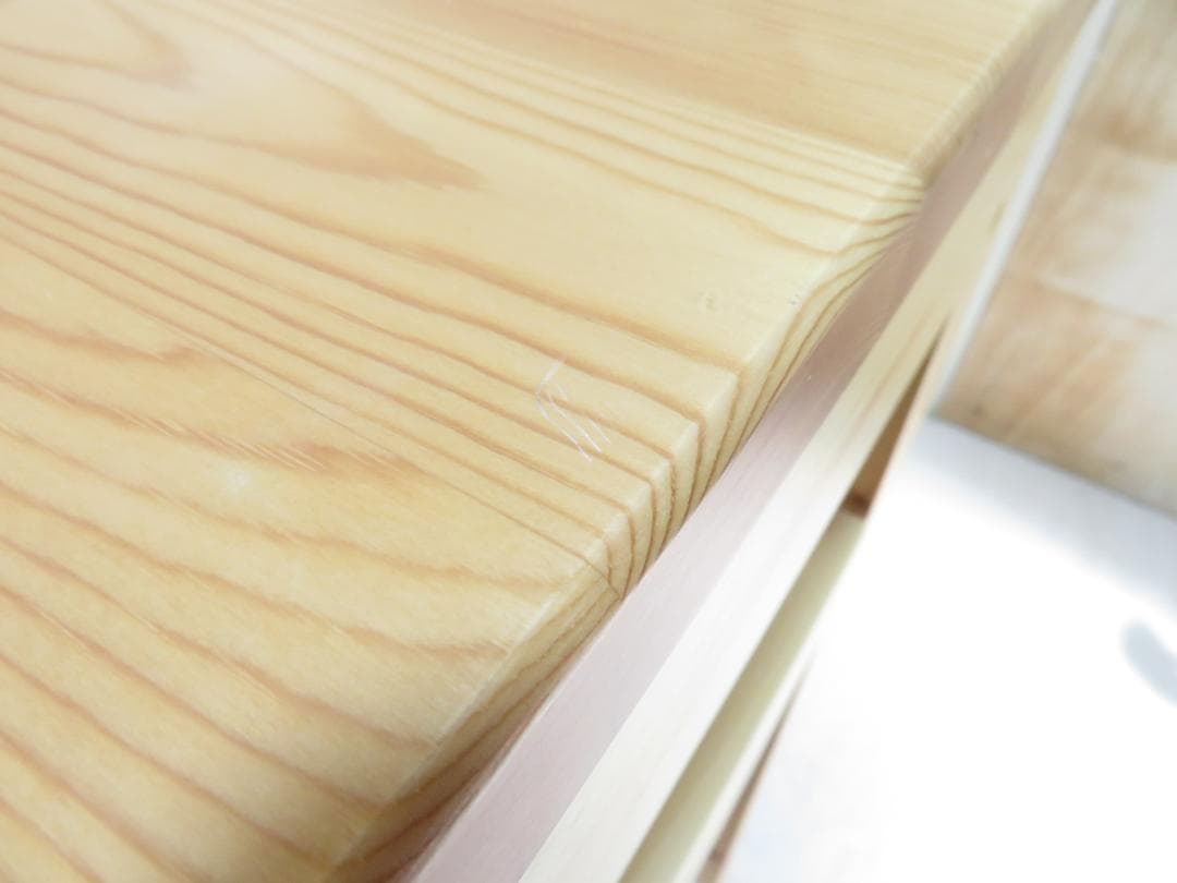 無印良品 MUJI パイン材デスク 机 幅86cm 奥行58cm
