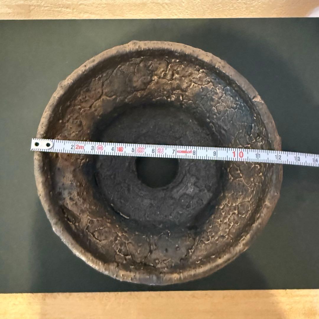 新品未使用 阪本健 作家鉢 植木鉢 黒