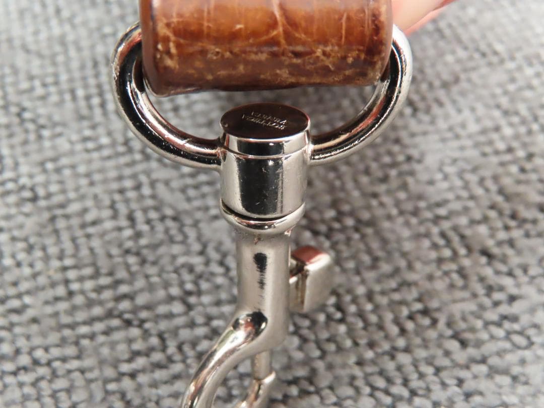 ボッテガヴェネタ　キーホルダー　キーリング　チャーム　ブラウン　レザー　箱保存袋