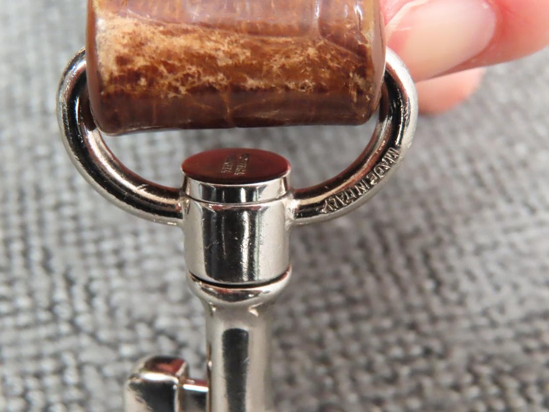 ボッテガヴェネタ　キーホルダー　キーリング　チャーム　ブラウン　レザー　箱保存袋