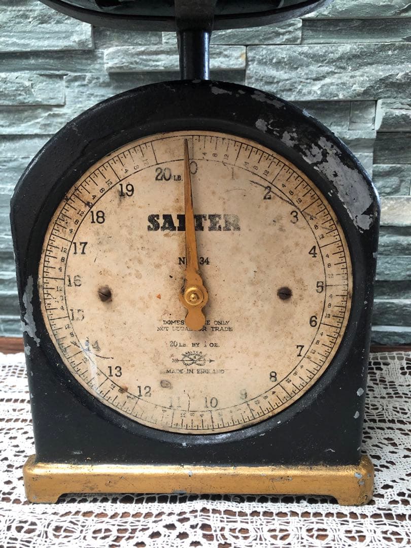 イギリスアンティーク★SALTER No. 34 アナログスケール★キッチン秤