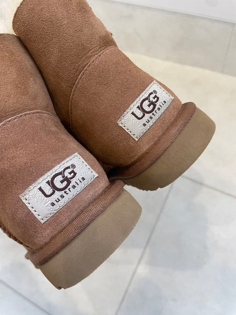 【新品・未使用】アグ(UGG)ミニベイリーボタン★チェスナット★ 36