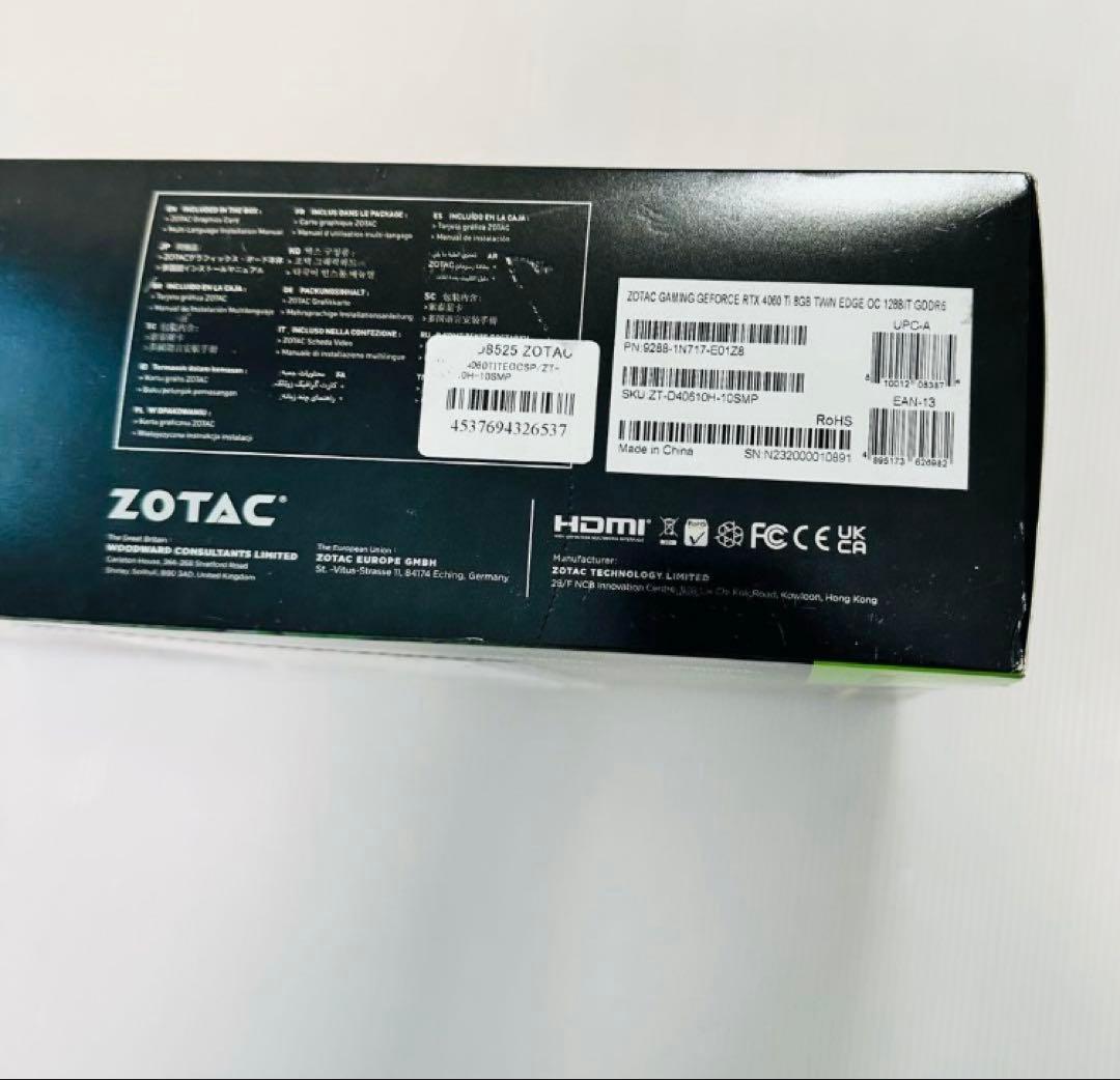 グラフィックボード・グラボ・ビデオカード ZOTAC GeForce RTX 4060 Ti Spiderman