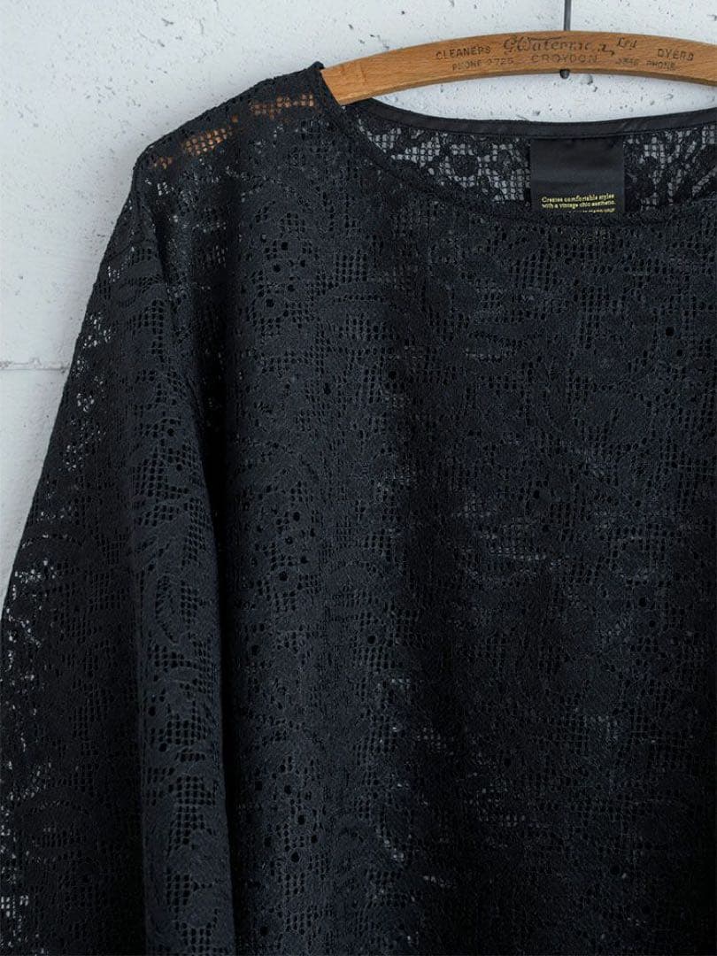 【10000円値引き】ハグオーワーオーガニックコットンレースブラウス