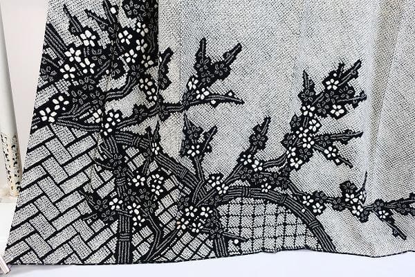 ★専用★未使用品 訪問着 藤娘きぬたや 総絞り 黒竹垣 身丈164cm 裄丈66