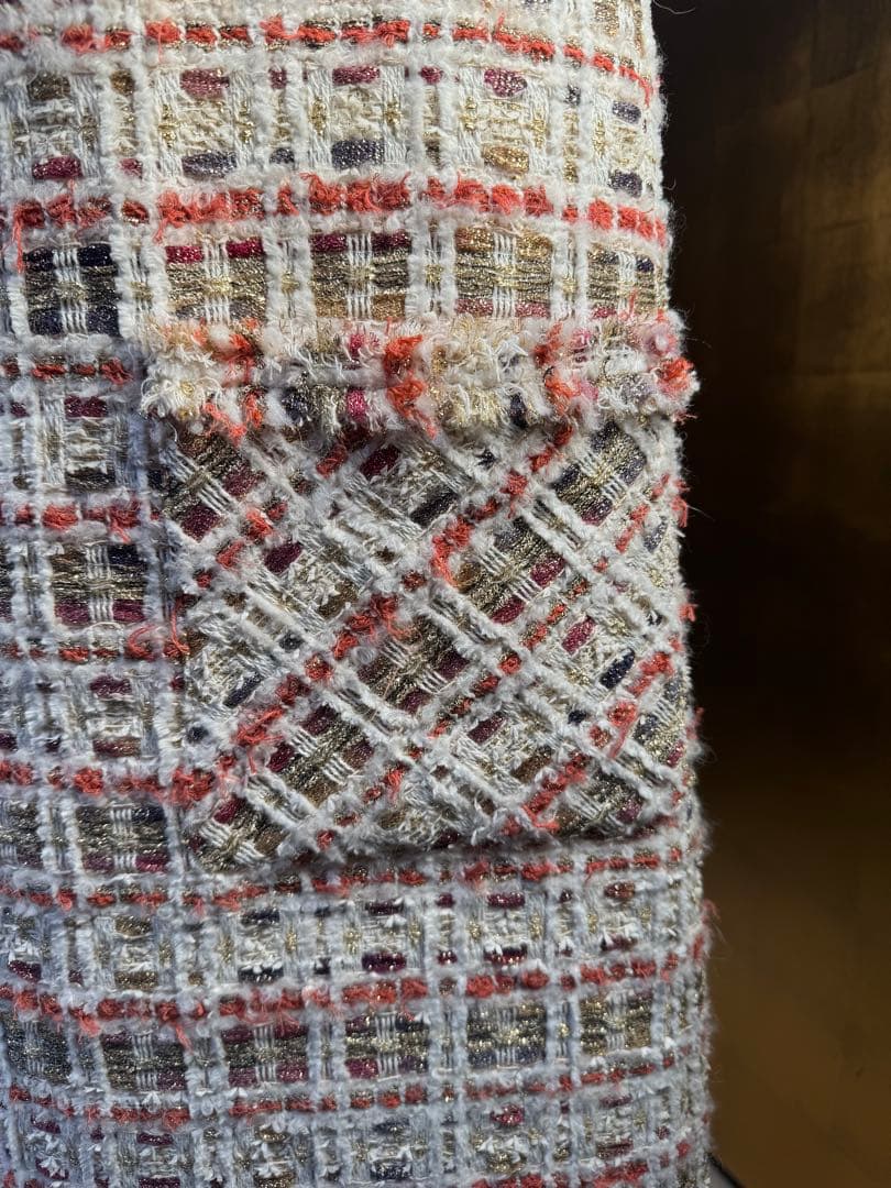 【Reneルネ】新品タグ付き定価104,500円マリアケントラメ入ワンピース36