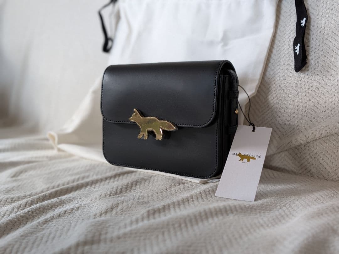 メゾンキツネ　EDIE BAG エディバック　Maison Kitsune　黒