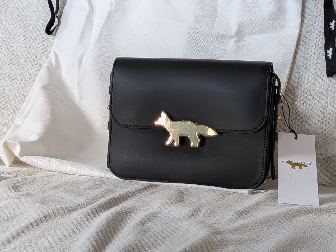 メゾンキツネ　EDIE BAG エディバック　Maison Kitsune　黒