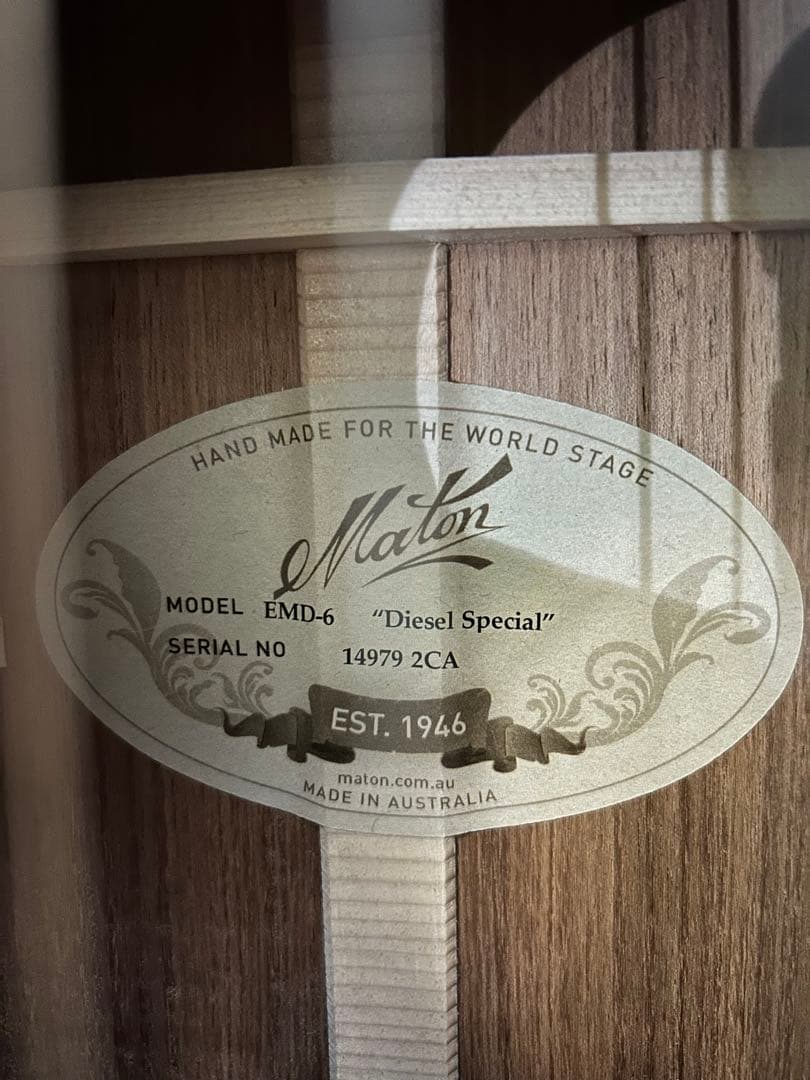 【タイムセール】EMD6 Mini Maton メイトンギター　ミニメイトン