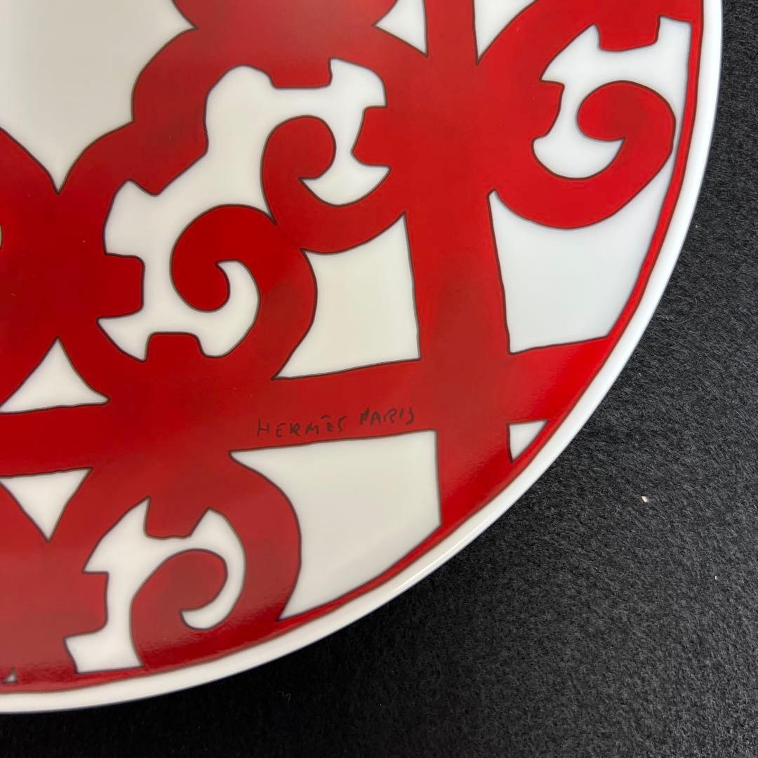 エルメス　ガダルギヴィール　中プレートB 直径21.2㎝　東里8-0116☆1F