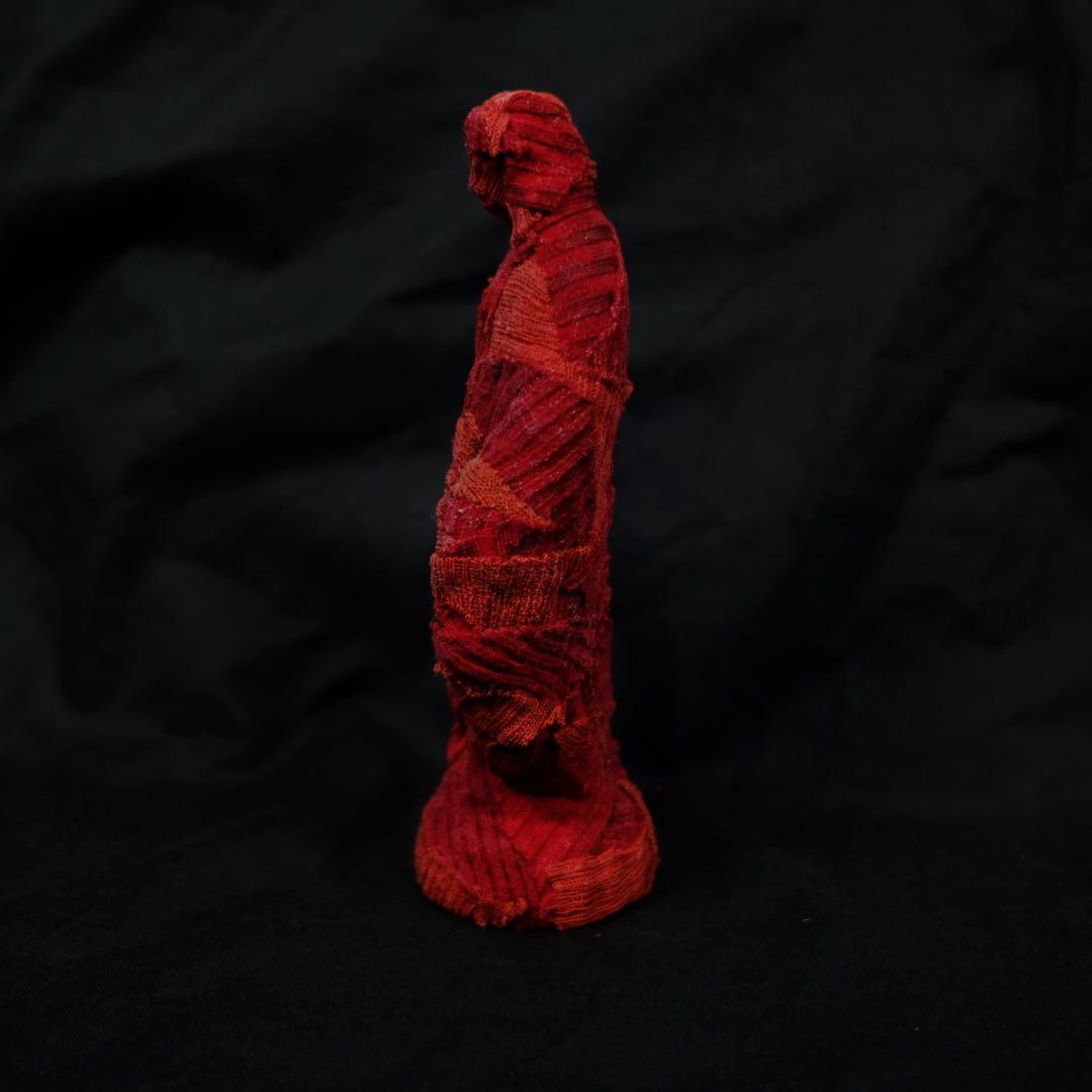 アンティーク　マリア像　パッチワークリメイクオブジェ　キリスト　女像　アート