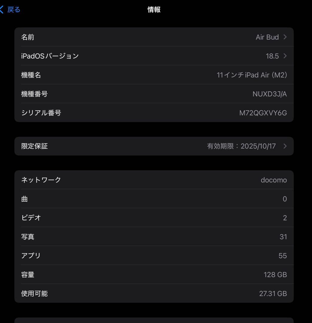 【美品】iPad Air M2 セルラー Apple Pencil + おまけ