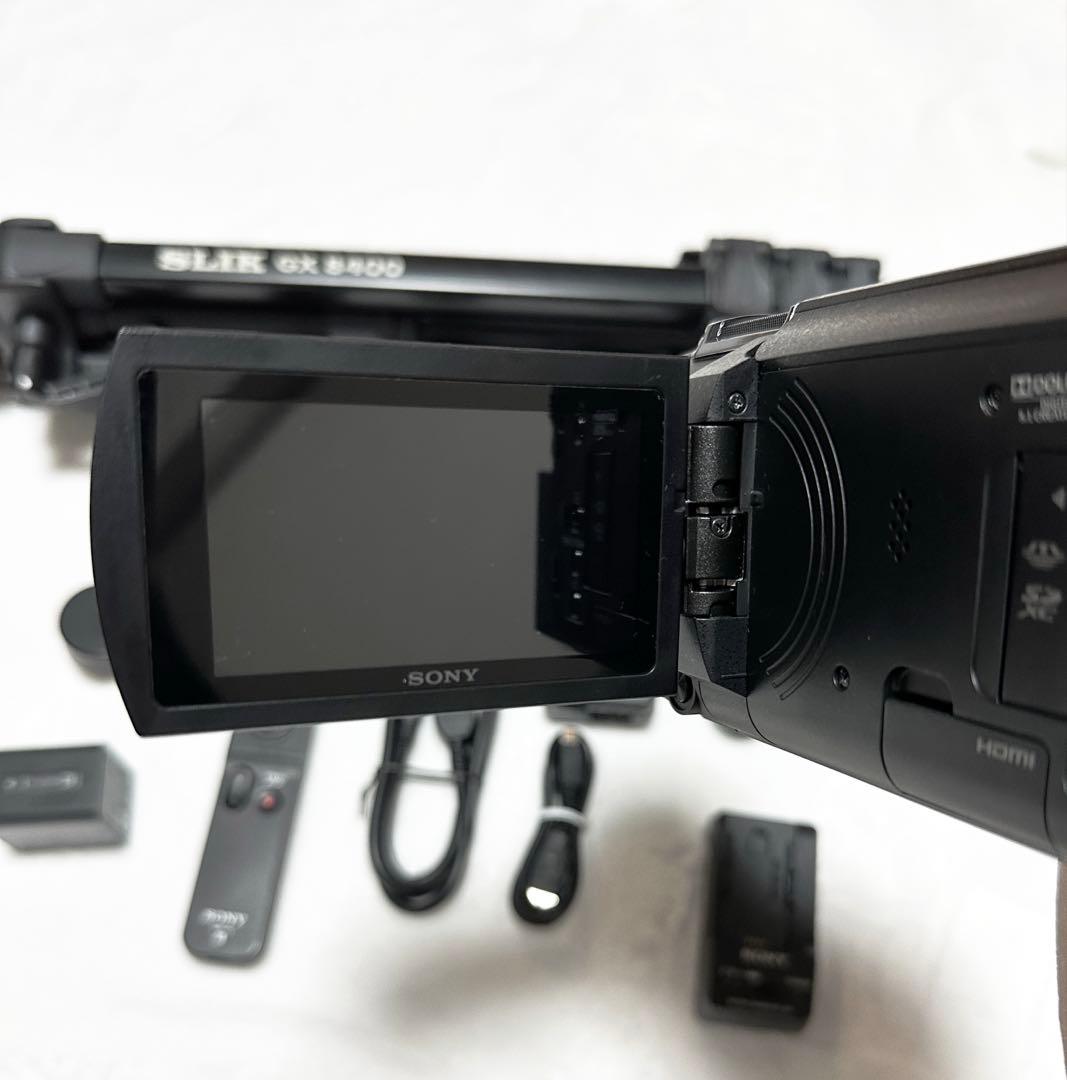 美品 SONY 4K FDR-AX60 RMT-VP1 SLIK GX8400