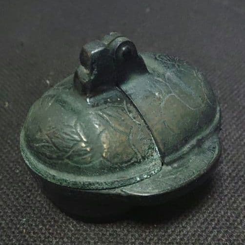 燭台　珍品　折り畳み燭台　古銅製　金工　携帯燭台　蝋燭立て　ロウソク立て　ア12