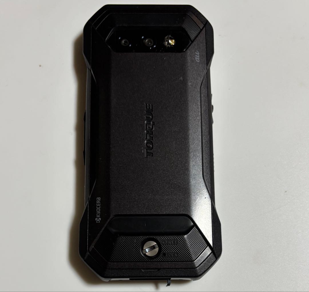 難有 128G KYG01 TORQUE 5G ブラック au SIMフリー