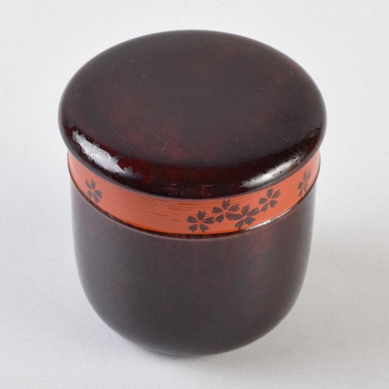 茶道具　中村香鳳作　夜桜蒔絵　珠光棗　共箱　V　9101