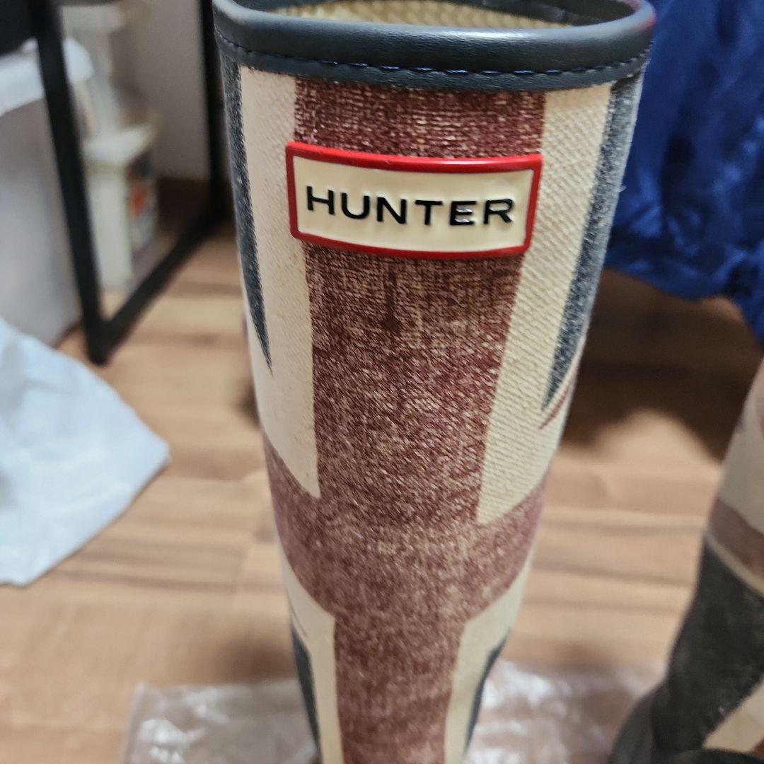「年末セール」HUNTER ユニオンジャック 長靴