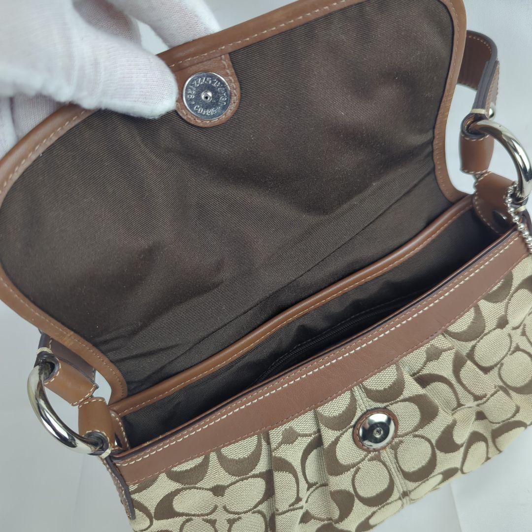 【美品】COACH コーチ ワンショルダー バッグ ホーボー