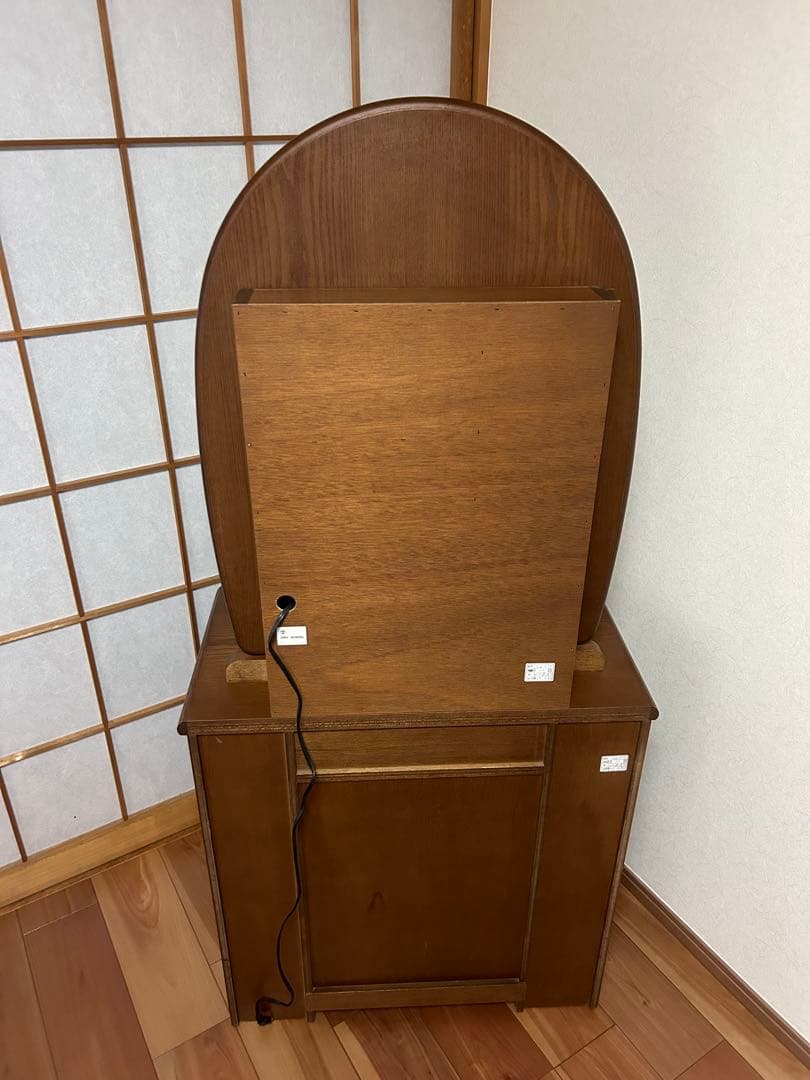 puuu! yumemiruドレッサーショコラ 一面鏡【①ドレッサー本体】