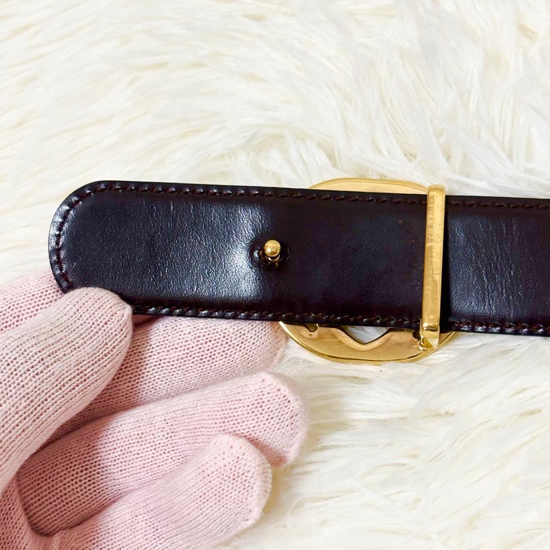 専用　GUCCI グッチ ベルト GGロゴ　レザー 本革　ゴールド　黒