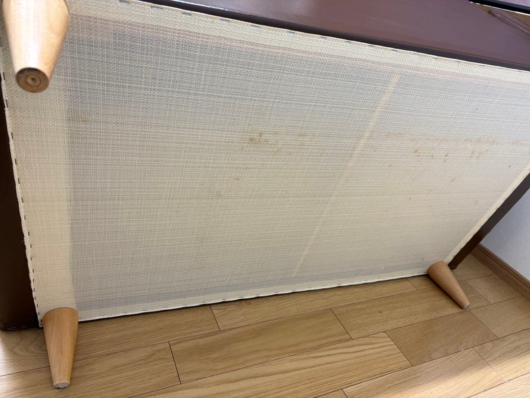 直接引取限定！ITOH FURNITURE INC.ブラウン二人掛けソファ