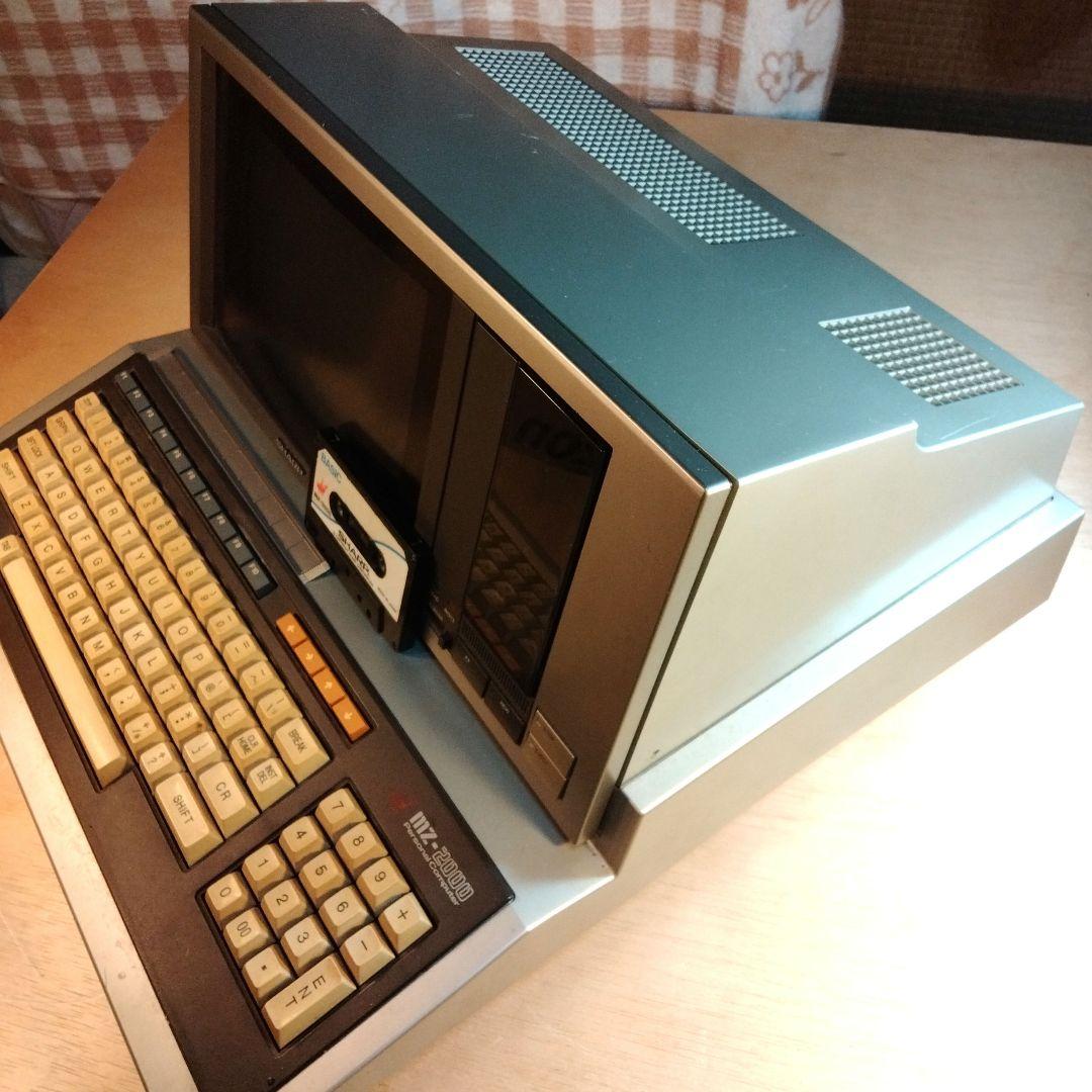 SHARP MZ-2000 BASICテープ 通電確認 詳細未チェック ジャンク