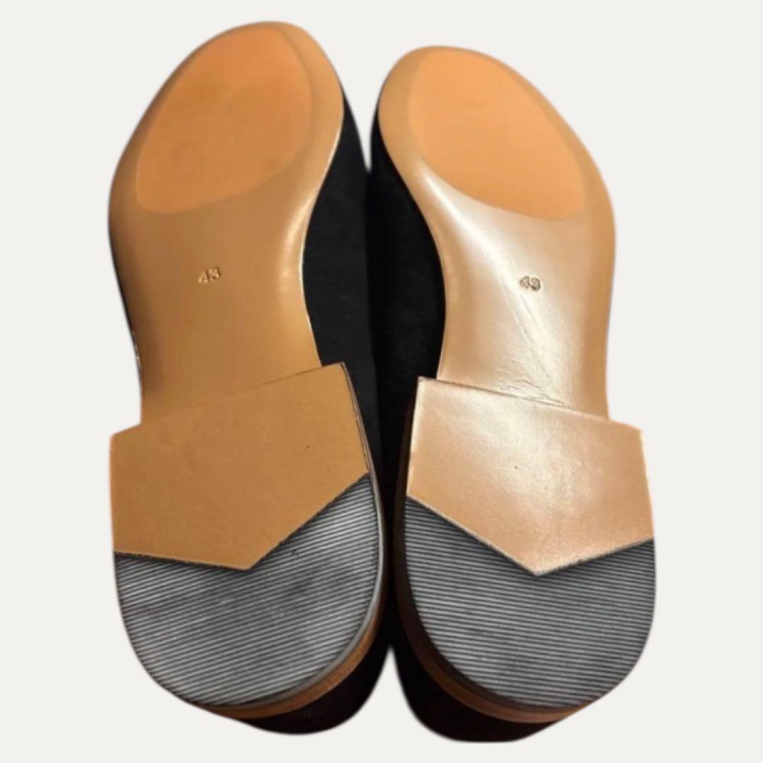 SHIPS シップス 靴 スエード ローファー ブラック 黒 ビットローファー