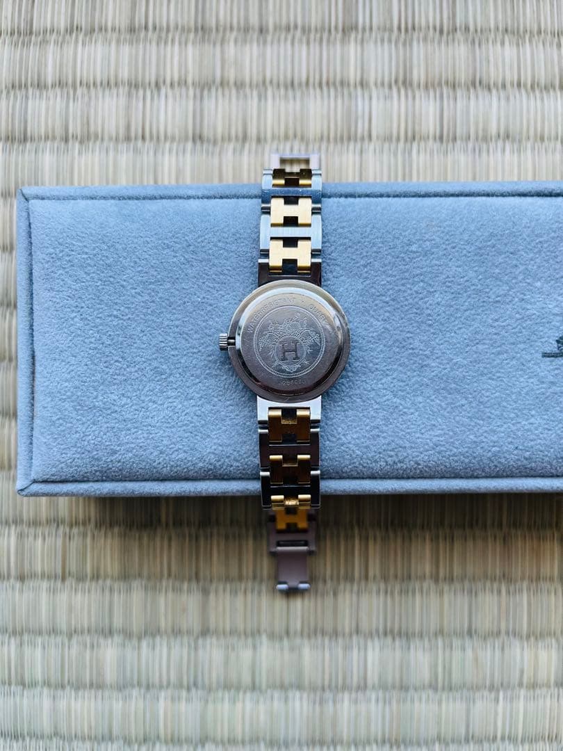 HERMES☆エルメス☆クリッパーコンビ☆クォーツ☆電池交換済み
