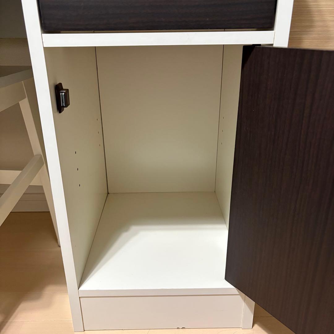 ニトリ 勉強机 学習机 ホワイト 白 美品