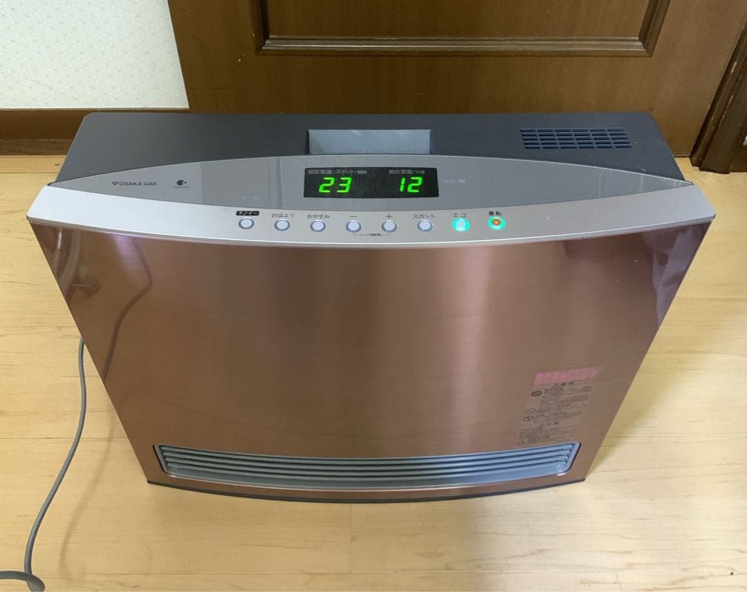 【美品】ノーリツ ナノイー搭載ガスファンヒーター（都市ガス）　GFH-4005D