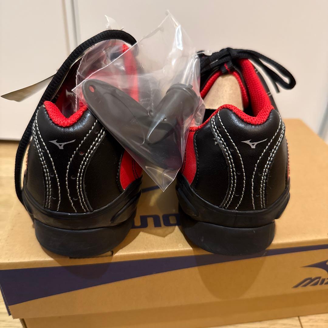 Mizuno LS-035 ゴルフシューズ ブラック/レッド