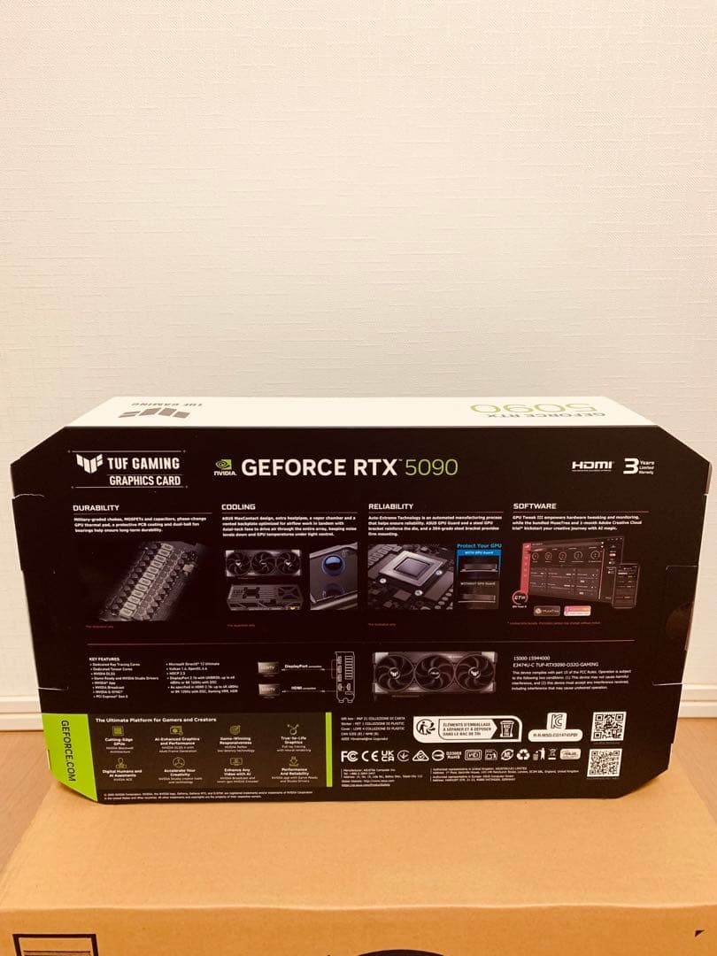 グラフィックボード・グラボ・ビデオカード ASUS TUF GAMING GEFORCE RTX 5090 OC 32GB