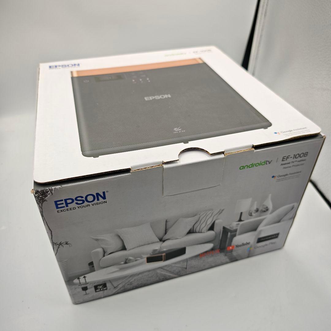【美品】EPSON EF-100B ホームプロジェクター 使用時間85hのみ